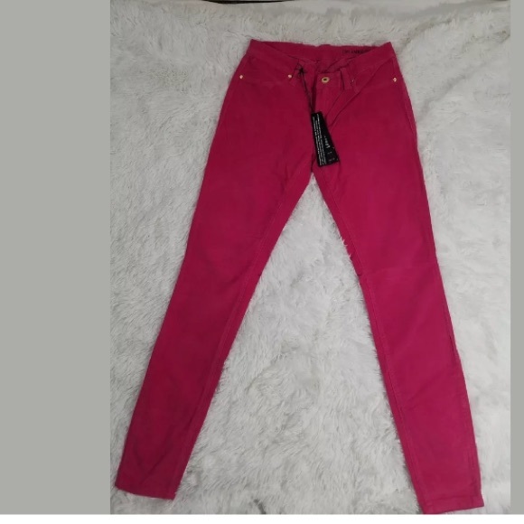BLANK NYC WOMEN'S SKINNY VELOUR JEANS PANTS PINK - Picture 2 of 5